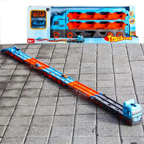 Taşıyıcı Tır Dev Boy 200 CM Uzunluğunda 2 Adet Mini Araba