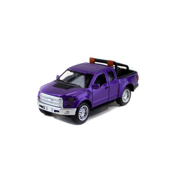 Metal Ford Ranger Pikap Çek Bırak Işıklı Mor 12 CM