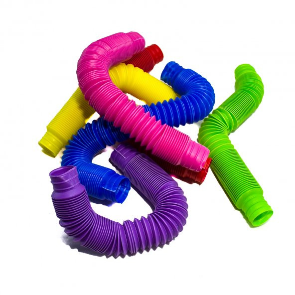 Oyuncak Esnek Boru Pop Tubes Sevimli Borular 6lı Set