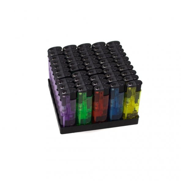 Mixoyuncak Çakmak Koko Turbo 2000 Rüzgarda Sönmeyen Şeffaf Çakmak 50Li