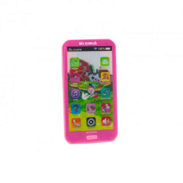 Oyuncak Cep Telefonu Pembe Işıklı Sesli Türkçe