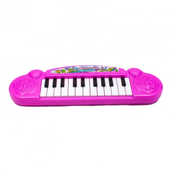 Oyuncak Piyano 22 Tuşlu Pembe 30 CM