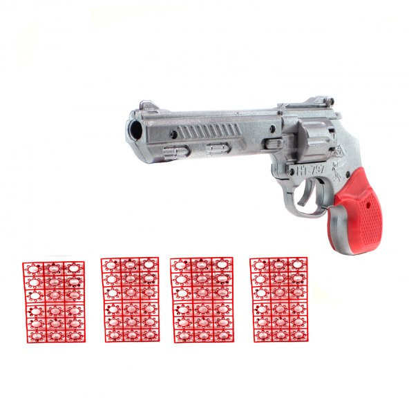 Kapsül Tabanca Gümüş 24 Cm 72 Adet Kapsül