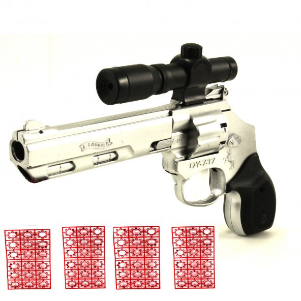 Kapsul Tabanca Gümüş Dürbünlü 24 CM 72 Adet Kapsül