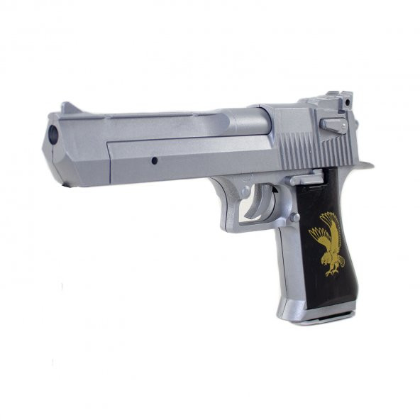 Boncuk Tabanca Desert Eagle Kartal Gümüş 26 Cm 300 Adet Mermi