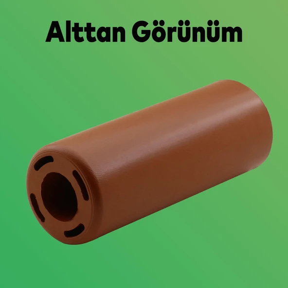 Mobilya Kanepe Koltuk Baza Yükseltme Yükseltici M8 Civatalı Incediş Destek Ayağı Ayakları Kahve 12cm - 4