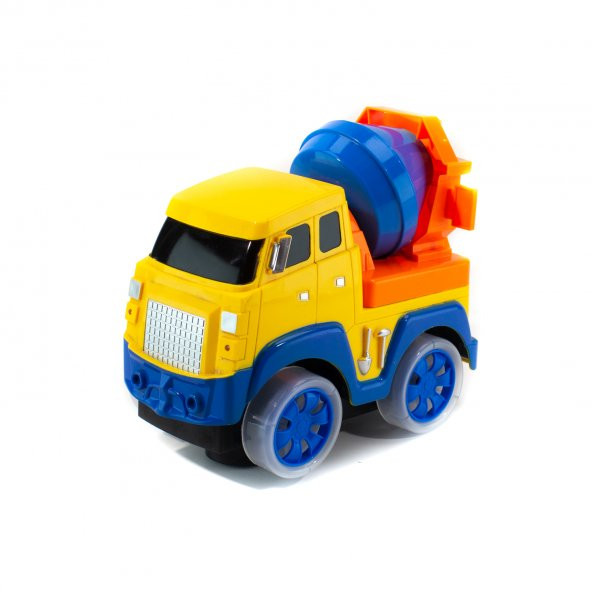 Oyuncak Kamyon Mixer Beton Karıştırı Işıklı Sesli 20 Cm