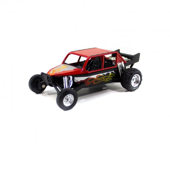 Metal Çöl Panteri Çek Bırak Kırmızı 12 Cm