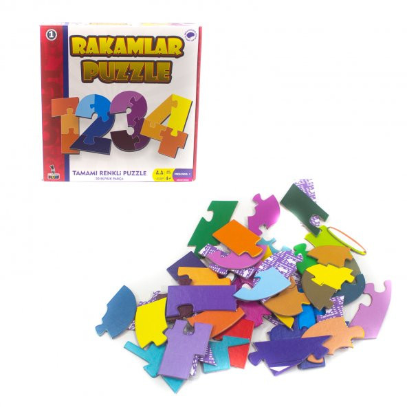 Puzzle Rakamlar Matematik İşaretleri 50 Parça
