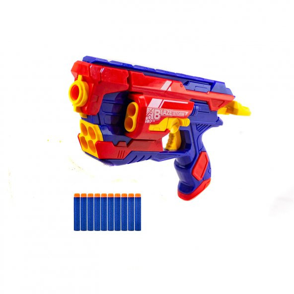 Nerf Blaze Storm Sünger Atan Tabanca 10 Mermi