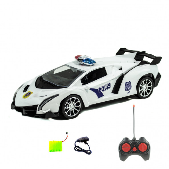 1:16 Uzaktan Kumandalı Polis Arabası Lamborghini Aventador Sarjlı