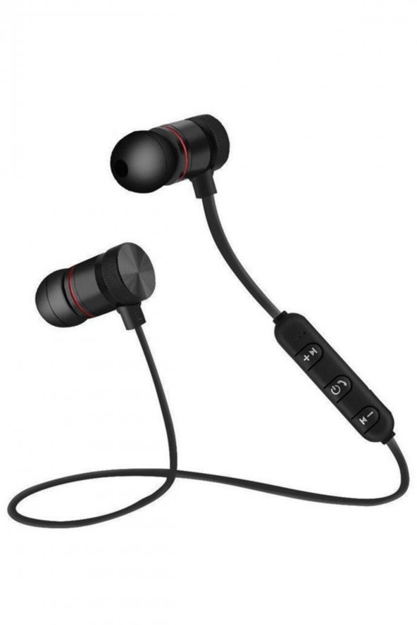 Boyundan Askılı Bluetooth Kulak Içi Kulaklık Mıknatıslı Telefon Antrenman Müzik Koşu Spor Kulaklığı - 2