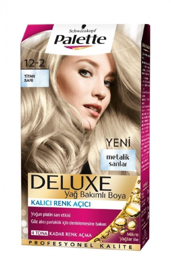 DELUXE SAÇ BOYASI 12-2 TİTAN SARI