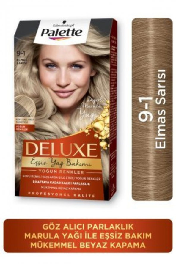 Deluxe Yoğun Renkler 9-1 Elmas Sarısı