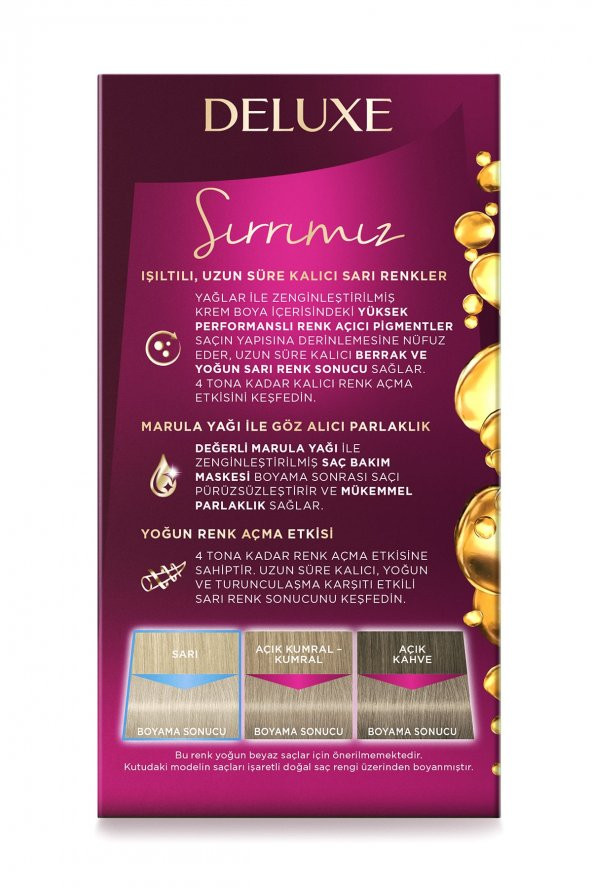 DELUXE SAÇ BOYASI 12-2 TİTAN SARI - 2