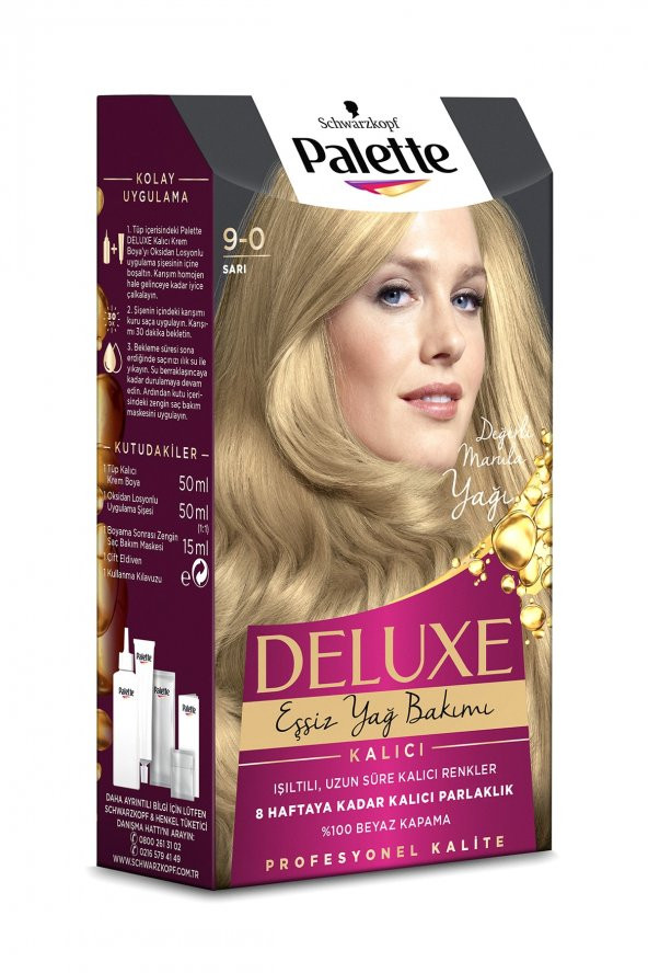 DELUXE SAÇ BOYASI 9-0 SARI - 4