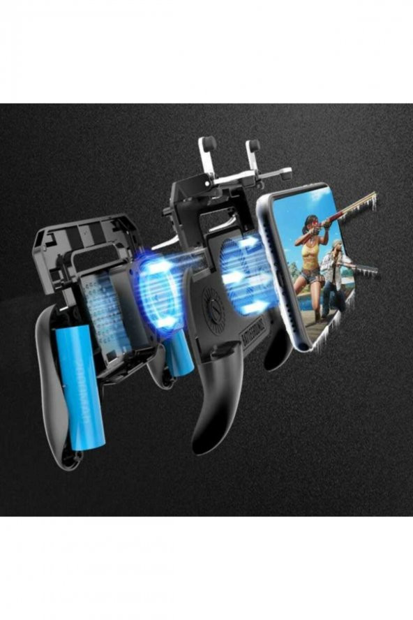 Lg K7 Için Oyun Konsolu 4 Kollu Tetikli Fanlı 2000 Mahpowerbank For Pubg - 3