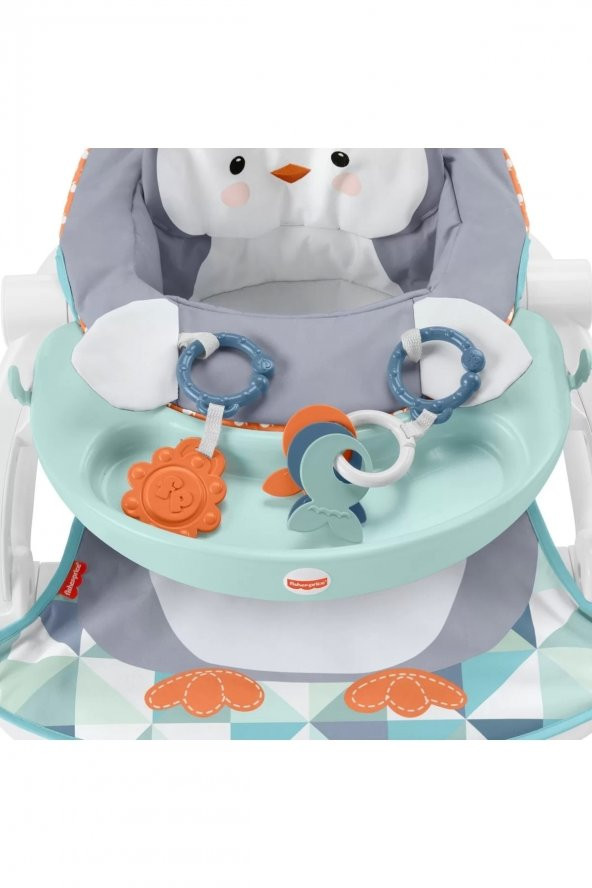 Fisher-price Tepsili Ana Kucağı - Penguen Adası, Mama Tepsisi Hayvan Temalı Taşınabilir Ana Kucağı - 3