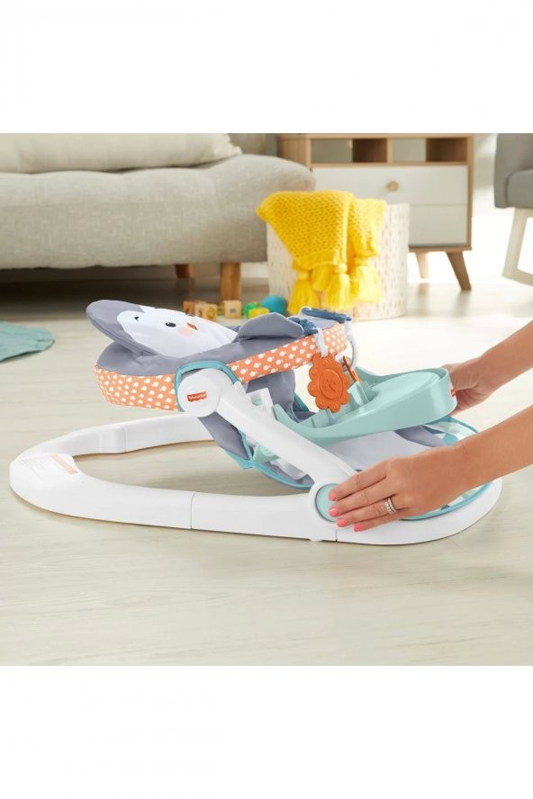 Fisher-price Tepsili Ana Kucağı - Penguen Adası, Mama Tepsisi Hayvan Temalı Taşınabilir Ana Kucağı - 6