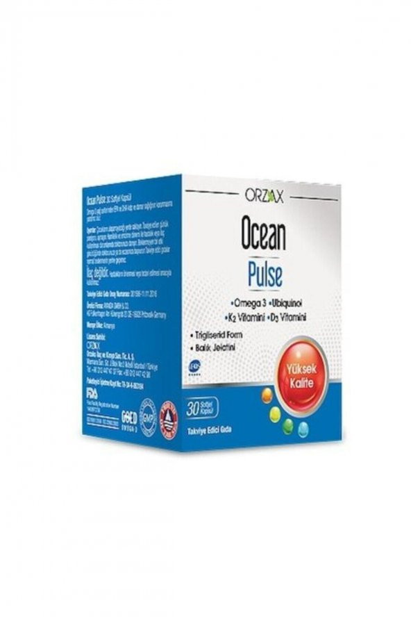 OCEAN Pulse Balık Yağı 30 Kapsül 8697595871607