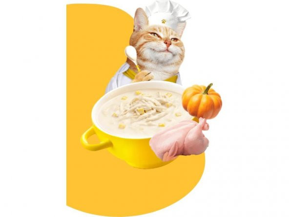 Moochie Parça Tavuk Etli Ve Balkabaklı Tahılsız Kedi Çorbası 40gr - 2