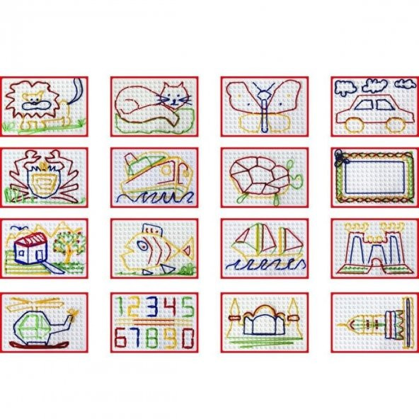 İpleri Deliklerden Geçirerek Hayal Gücü ve İnce Motor Kasları Geliştirme (Deliklerden İpleri Geçirerek Model Yapma) - 2