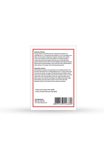 Renkat Kumaş Renk Sökücü 16 Gr - 2