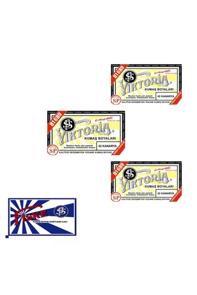 Kanarya Kumaş Boya + Fiske X 3 Adet ürün görseli 1