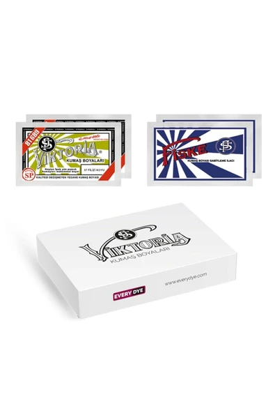 Kumaş Boyası Filizi Koyu 2 Pk + Fiske Sabitleme 2 Pk