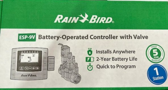 Rain Bird ESP9VIDVFKIT Pilli Kontrol Ünitesi ve DVF Vana Kiti (Tek istasyon)