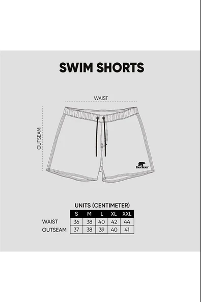 Bad Bear 21.01.09.008-C11 Skullex Erkek Deniz Şortu - 4