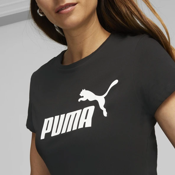 Puma 58677401 Ess Logo Tee Kadın Spor Tişört - Resim 5