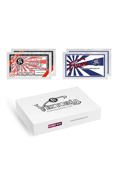 Kumaş Boyası Nar Çiçeği 2 Pk + Fiske Sabitleme 2 Paket ürün görseli 1