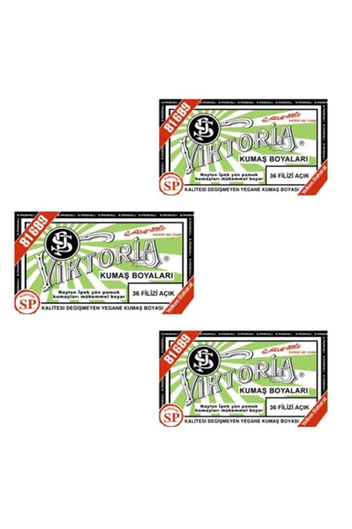 Filizi Açık Kumaş Boya x 3 Adet ürün görseli 1