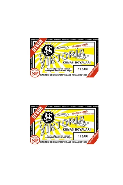 Sarı Kumaş Boya 2li ürün görseli 1