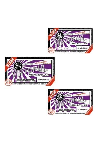 Menekşe Kumaş Boya X 3 Adet ürün görseli 1