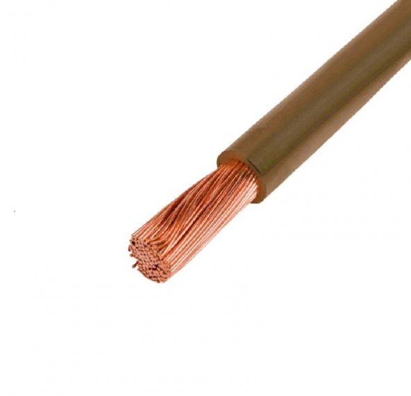 0.50mm Nyaf Kablo Hes 1 Metre-Kahverengi - 2
