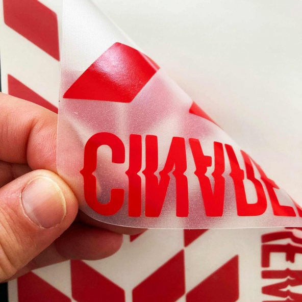 Bayrak Kırmızı Damalı Kask Motosiklet Sticker Takımı Çınar Extreme - 3