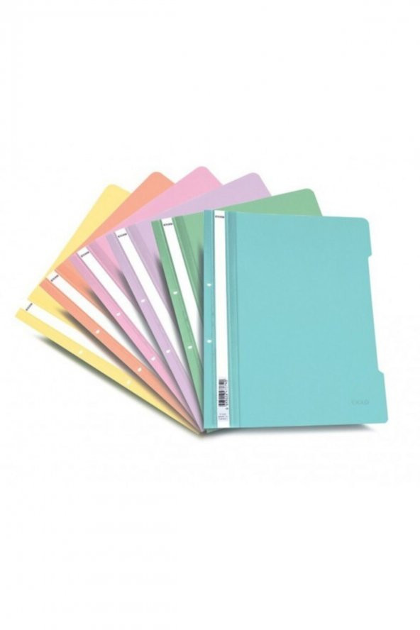 Exxo Pastel Telli Dosya 50li Paket Lavanta - 2