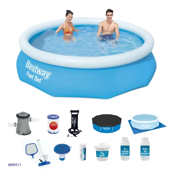 Büyük Şişme Havuz Seti Bw 511 57266