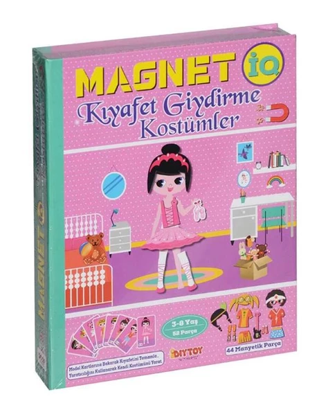 Diytoy Magnet IQ Kıyafet Giydirme Kostümler 3 ve 8 Yaş