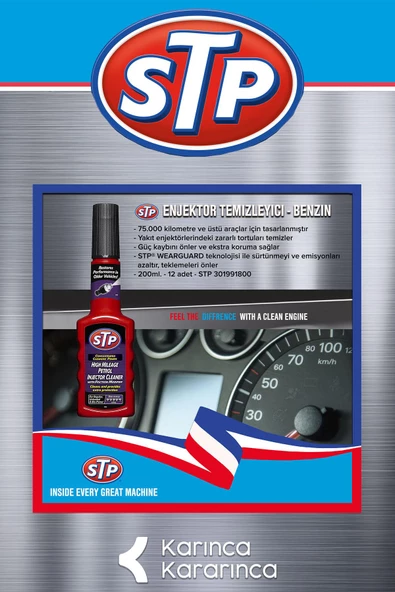 STP Enjektör Temizleyici, Benzinli & Yüksek Km.li Araçlar 200ml. - 2