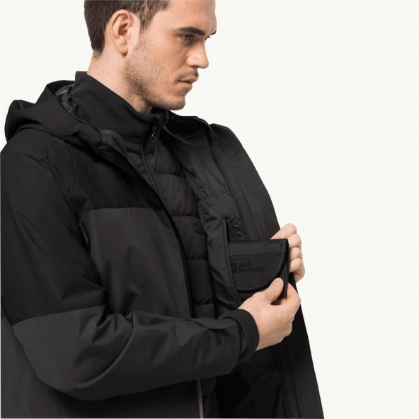 Jack Wolfskin 1115291-6000 Glaabach 3in1 Jkt M Erkek Mont - 7