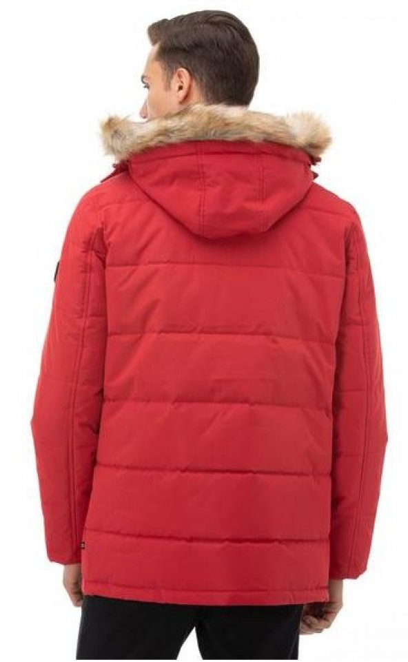 NAUTICA ERKEK KIRMIZI SU GEÇİRMEZ MONT J03050T - 2