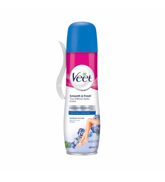 Veet Tüy Dökücü Krem Sprey Bacak & Vücut Bölgesi Hassas Ciltler 150m