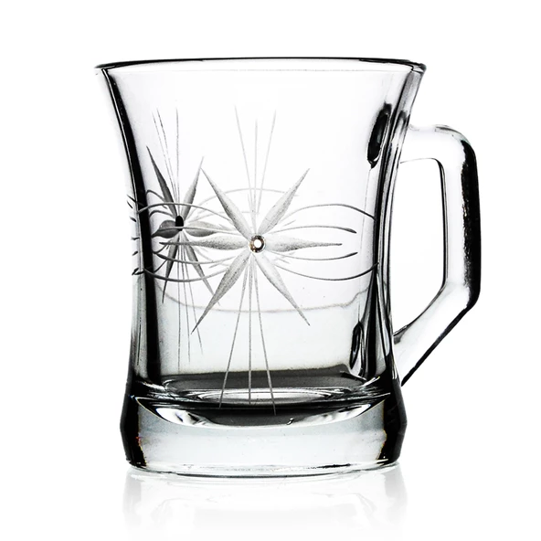 DECOCIA K40 2Lİ CAM KUPA 225CC MİRA DESENLİ ürün görseli