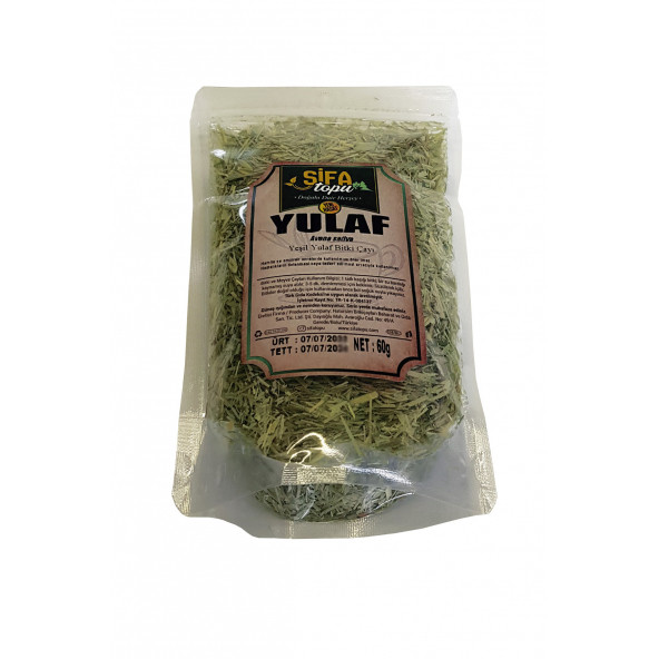 Yeşil Yulaf Samanı Yeni Mahsül Gölgede Kurutulmuş Yulaf Samanı 60 Gr.