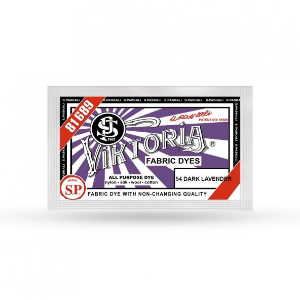 Viktoria Kumaş Boyası Yün Kot Naylon Pamuk Ipek Boyar Mor Açık Rengi - Resim 2