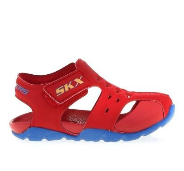 Skechers Side Wave Küçük Erkek Çocuk Kırmızı Sandalet 92330N/RDBL Ç-73