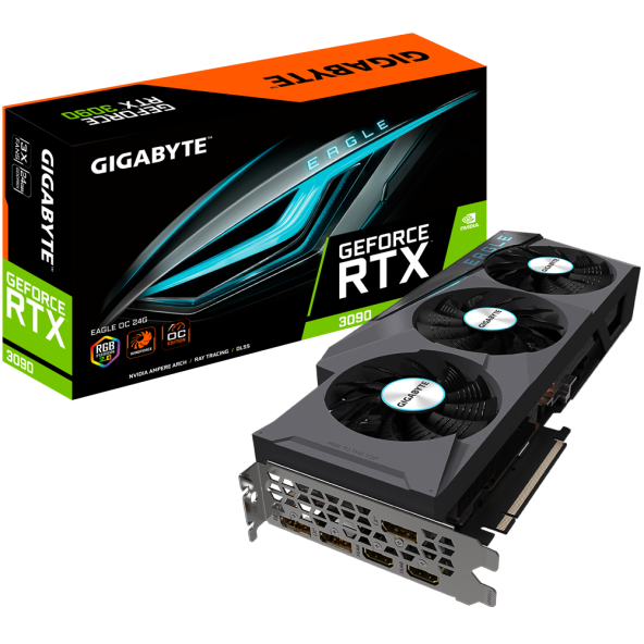 Gigabyte NVIDIA GeForce RTX 3090 Eagle OC GV-N3090EAGLE OC-24GD 24 GB GDDR6X 384 Bit Ekran Kartı